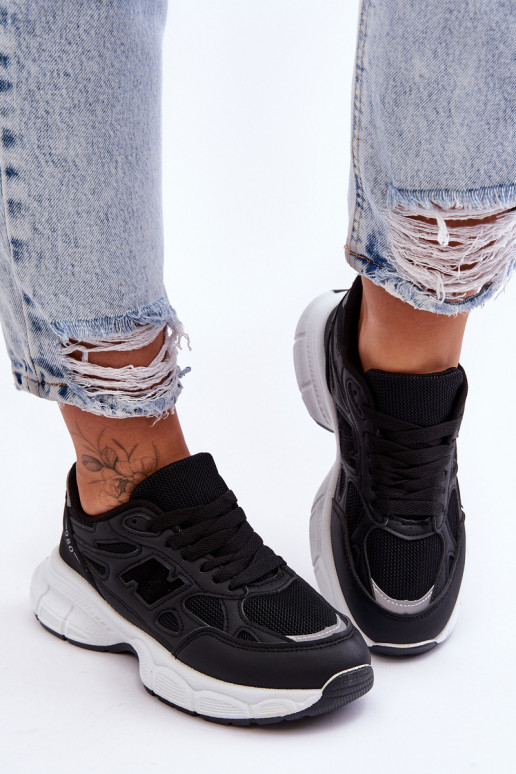 sneakers con rete in colore nero Venice