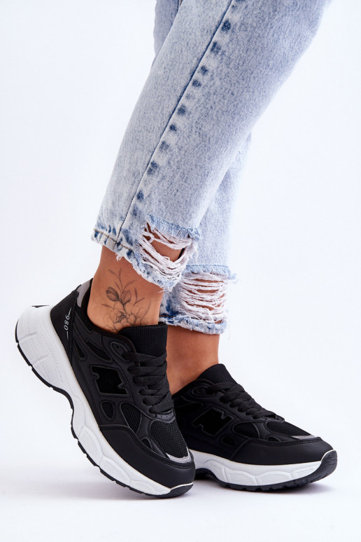 sneakers con rete in colore nero Venice