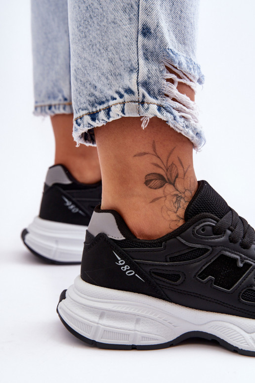 sneakers con rete in colore nero Venice