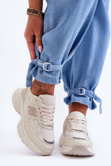 sneakers con rete colore beige Venezia 2