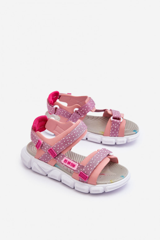 Sandali da bambino con chiusure adesive Big Star LL374202 colore rosa Sandali da bambino con chiusure adesive Big Star LL374202 colore rosa