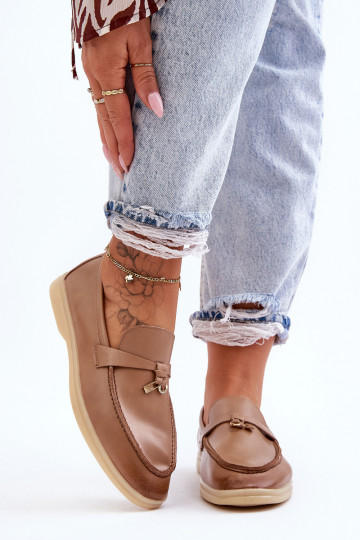 Mocassini da donna modello classico colore marrone Cortez 2