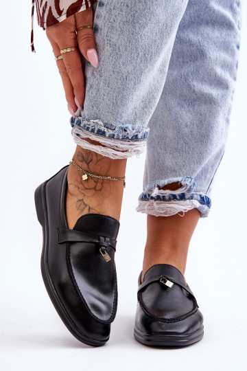 Mocassini da donna modello classico in colore nero Cortez 2