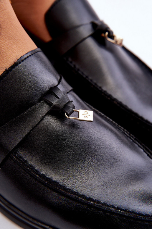 Mocassini da donna modello classico in colore nero Cortez