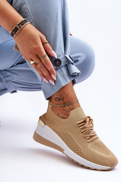 Scarpe sportive Visconti color sabbia dal modello sorprendente