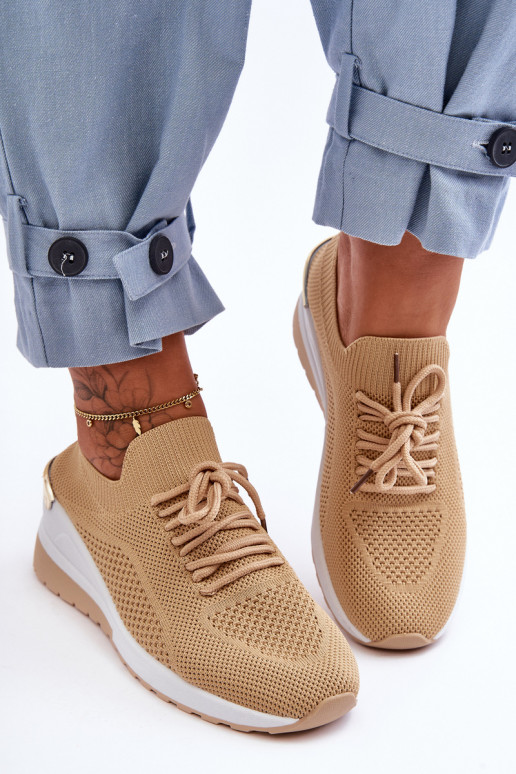 Scarpe sportive Visconti color sabbia dal modello sorprendente