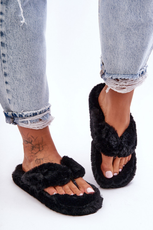 Pantofole colore nero Elma