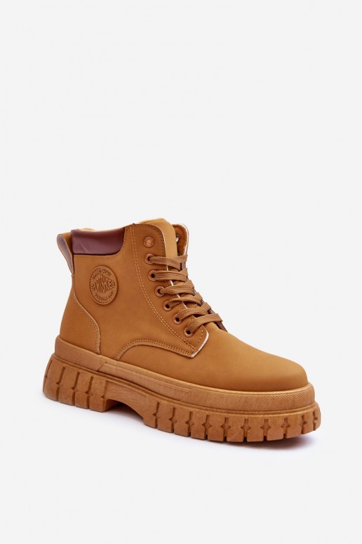 scarpe con plateau in colore marrone Calys