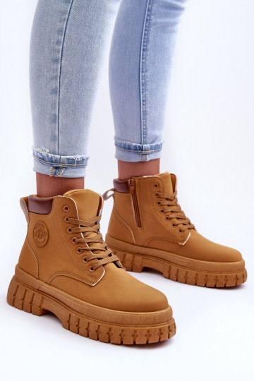 scarpe con plateau in colore marrone Calys 2