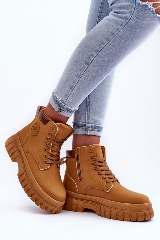 scarpe con plateau in colore marrone Calys