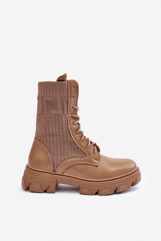 stivaletti con lacci beige Marlissa stivaletti con lacci beige Marlissa