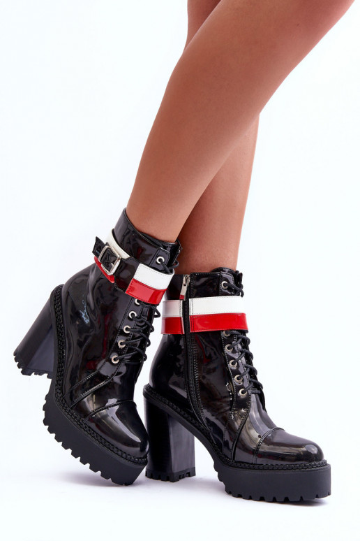 Stivali con tacco in colore nero Adrijana