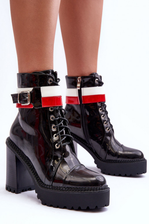 Stivali con tacco in colore nero Adrijana