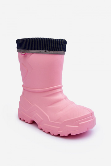 Stivali di gomma per bambini riscaldati Befado 162Y307 colore rosa