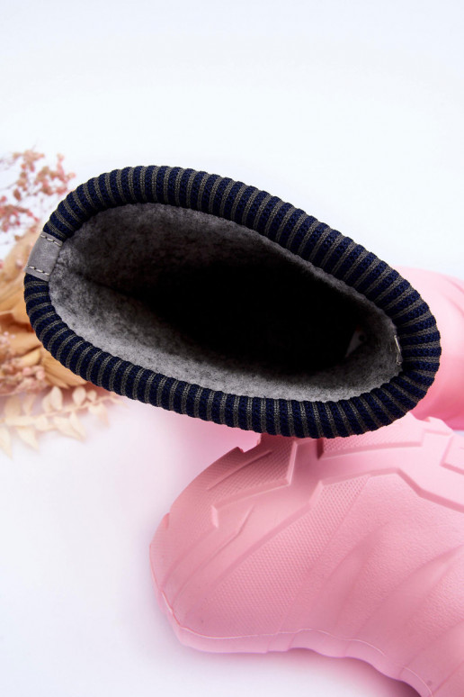 Stivali di gomma per bambini riscaldati Befado 162Y307 colore rosa Stivali di gomma per bambini riscaldati Befado 162Y307 colore rosa