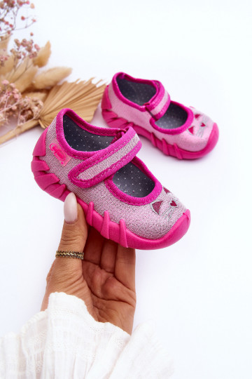 Scarpe/pantofole con lucentezza Befado 109P235 rosa 2