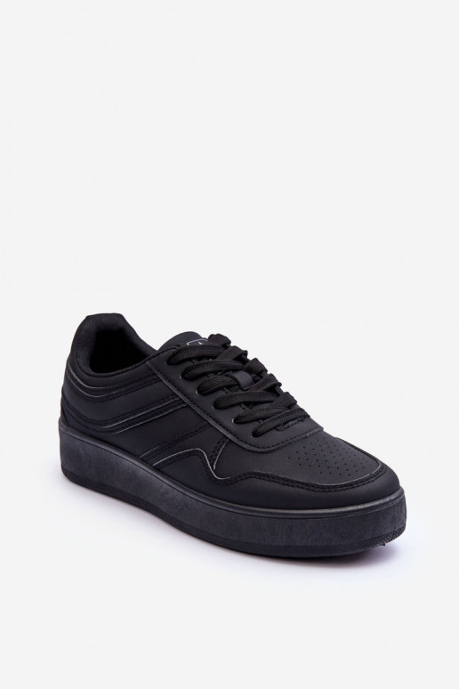 scarpe sportive con plateau in colore nero Pudina scarpe sportive con plateau in colore nero Pudina