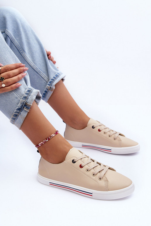 scarpe sportive beige Mossaia