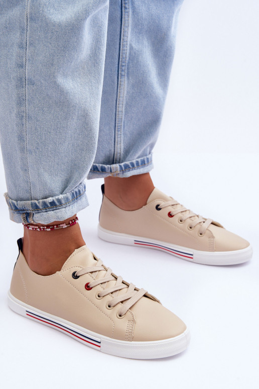 scarpe sportive beige Mossaia