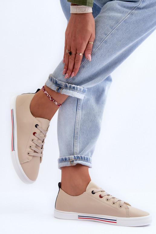 scarpe sportive beige Mossaia