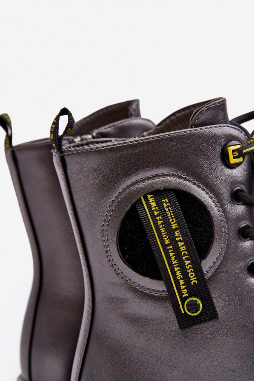 Calde scarpe per bambini scarpe colore grigio Iomare