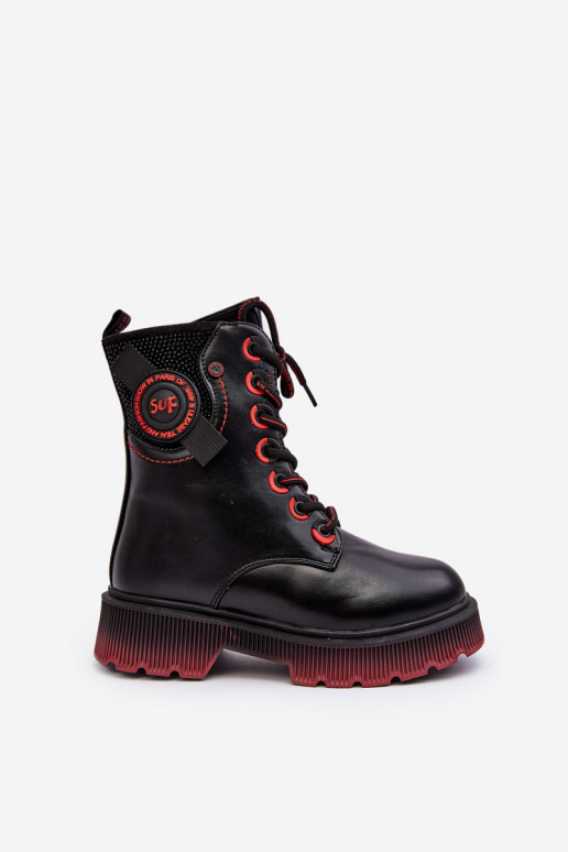 Caldi stivali per bambini in colore nero Askya