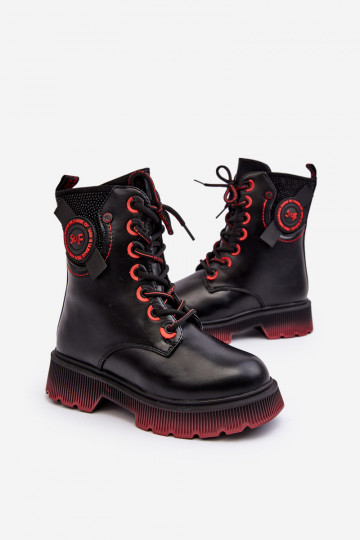 Caldi stivali per bambini in colore nero Askya 2