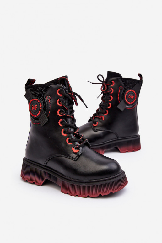 Caldi stivali per bambini in colore nero Askya Caldi stivali per bambini in colore nero Askya