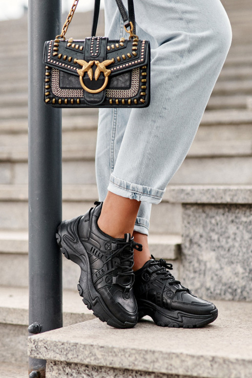 Scarpe sportive da donna, sneakers colore nero Toderus