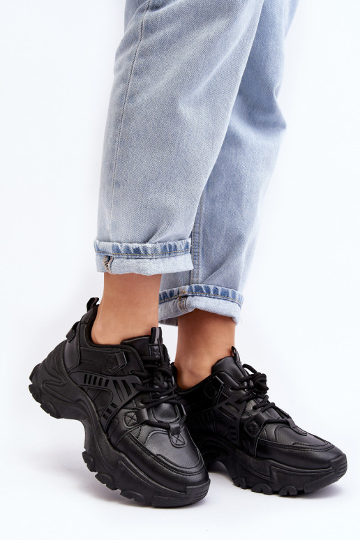 Scarpe sportive da donna, sneakers colore nero Toderus