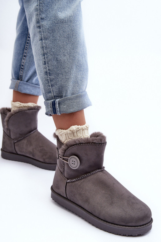 doposci riscaldati con ornamenti in colore grigio Siriol doposci riscaldati con ornamenti in colore grigio Siriol