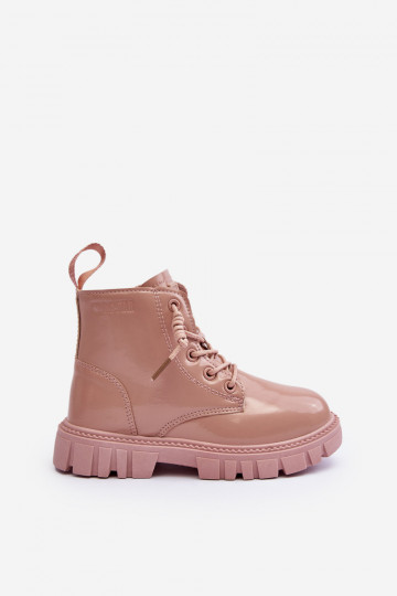 riscaldati con effetto vernice Stivali per bambini Big Star MM374144 colore rosa 2