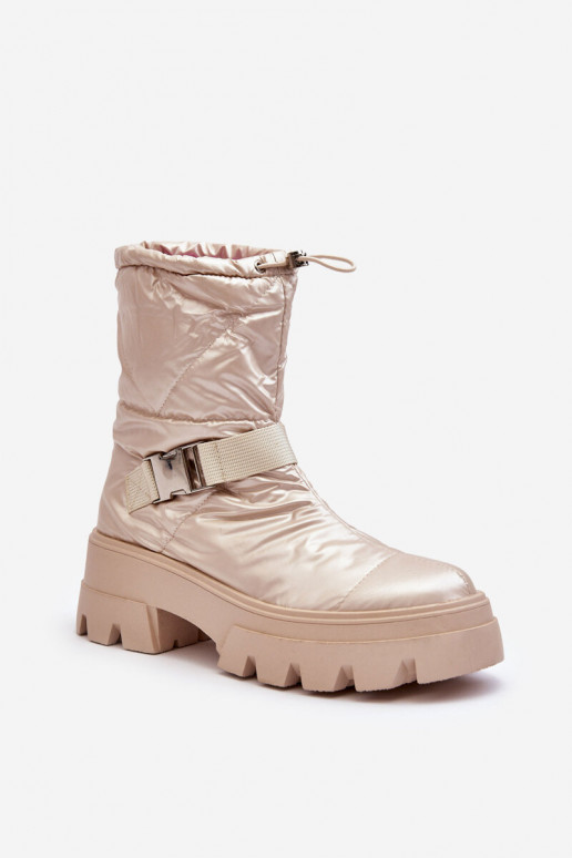 Stivali da donna con suola massiccia alla moda in Werikse beige