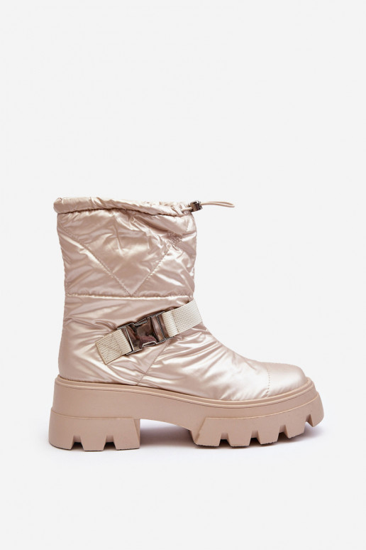 Stivali da donna con suola massiccia alla moda in Werikse beige