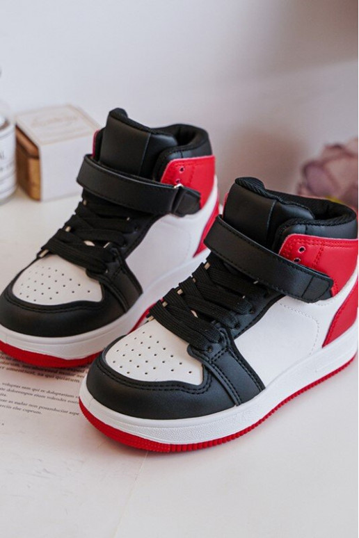 Scarpe sportive per bambini Colore bianco-rosso Teredite