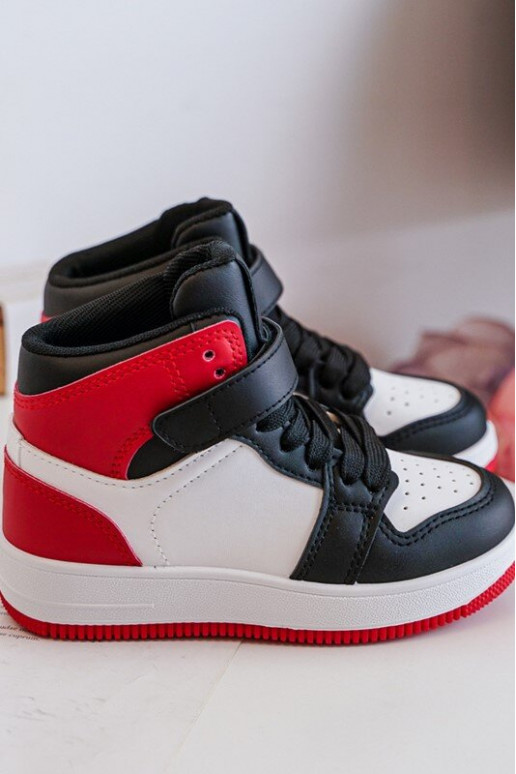 Scarpe sportive per bambini Colore bianco-rosso Teredite