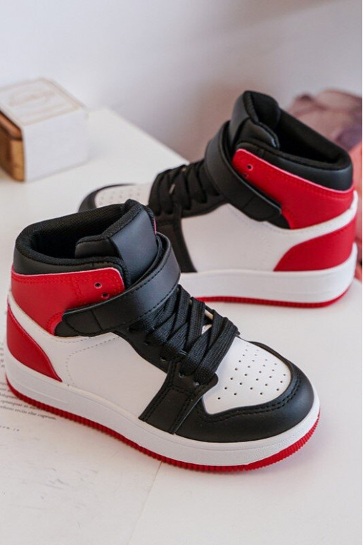 Scarpe sportive per bambini Colore bianco-rosso Teredite