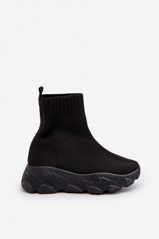 con scarpe tipo calzino Scarpe da ginnastica per bambini colore nero Zaelin