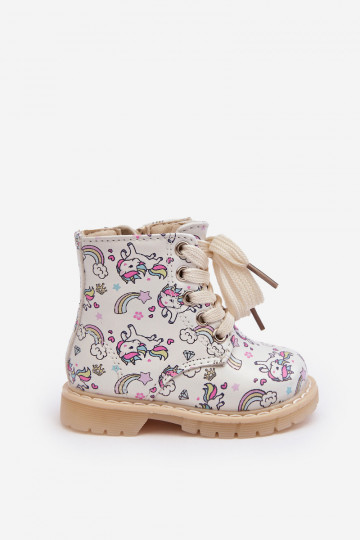 stivali per bambini riscaldati con cerniere colore beige Dolida 2