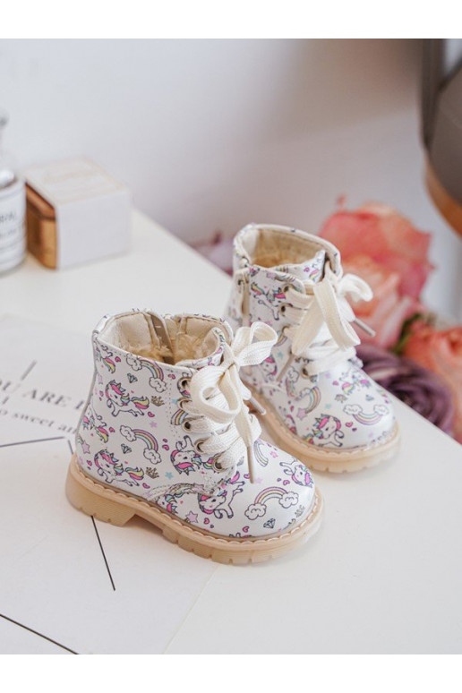 stivali per bambini riscaldati con cerniere colore beige Dolida