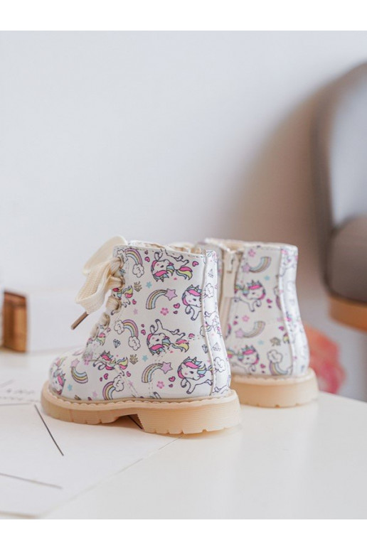 stivali per bambini riscaldati con cerniere colore beige Dolida