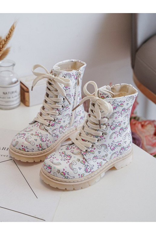 stivali per bambini riscaldati con cerniere colore beige Dolida