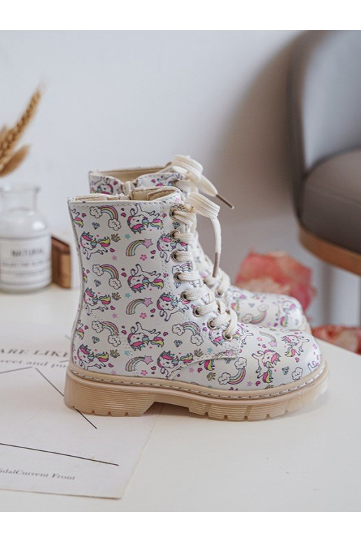 stivali per bambini riscaldati con cerniere colore beige Dolida