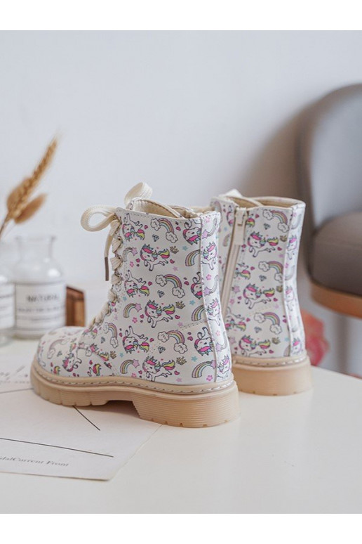 stivali per bambini riscaldati con cerniere colore beige Dolida