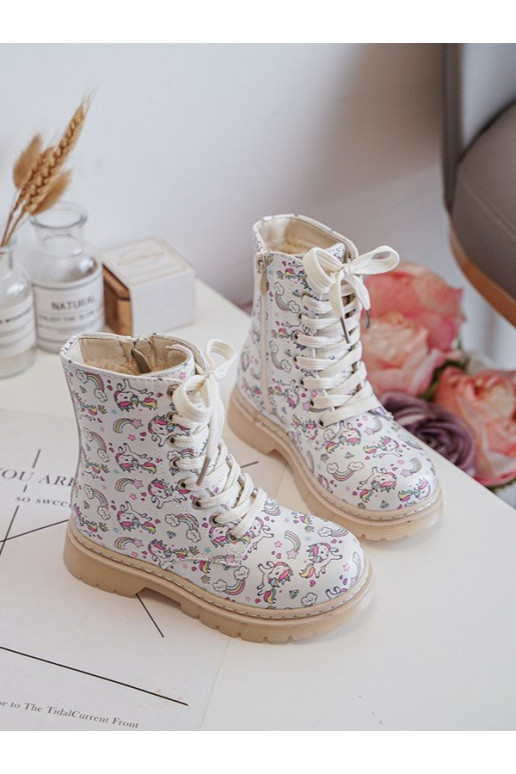 stivali per bambini riscaldati con cerniere colore beige Dolida