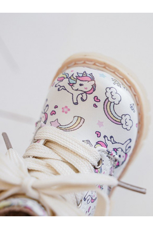 stivali per bambini riscaldati con cerniere colore beige Dolida