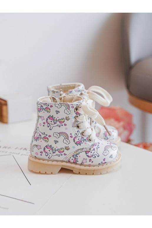 stivali per bambini riscaldati con cerniere colore beige Dolida