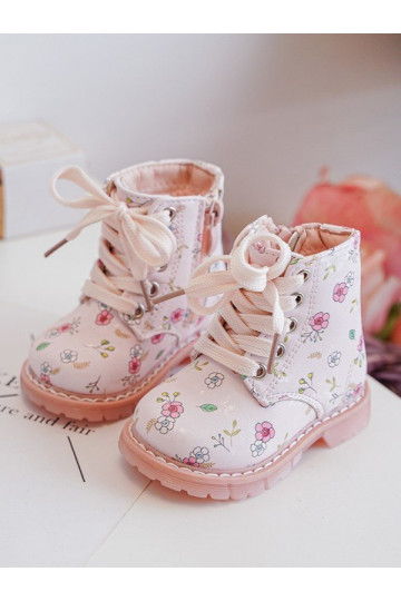 stivali per bambini riscaldati con cerniere colore rosa Dolida