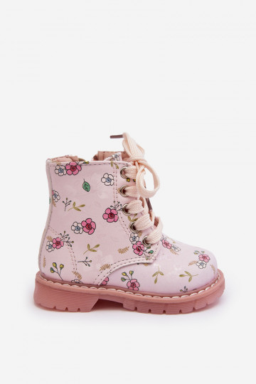 stivali per bambini riscaldati con cerniere colore rosa Dolida 2