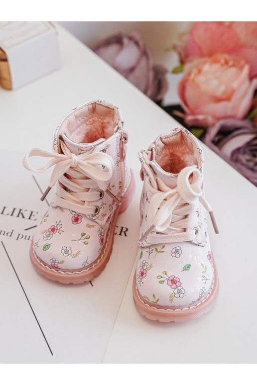 stivali per bambini riscaldati con cerniere colore rosa Dolida